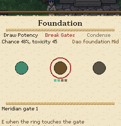 Foundation Establishment scroll showing the three steps